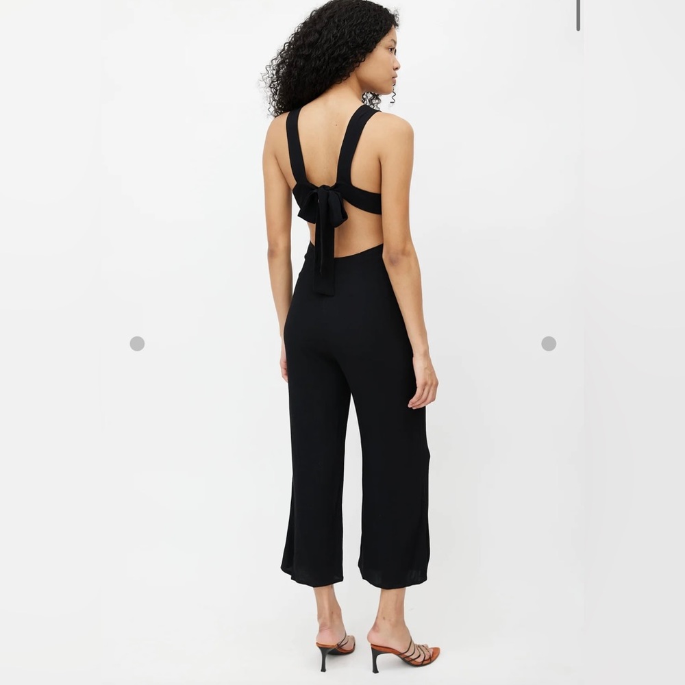 Reformation black jumpsuit